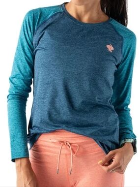 Rabbit Womens Ez Tee Long Sleeve Soft Raglan Sleeves Moisture Wicking Athleisure